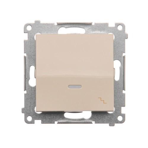 Łącznik schodowy z podświetleniem LED Simon 54 DW6L.01/41 Kontakt-Simon kremowy