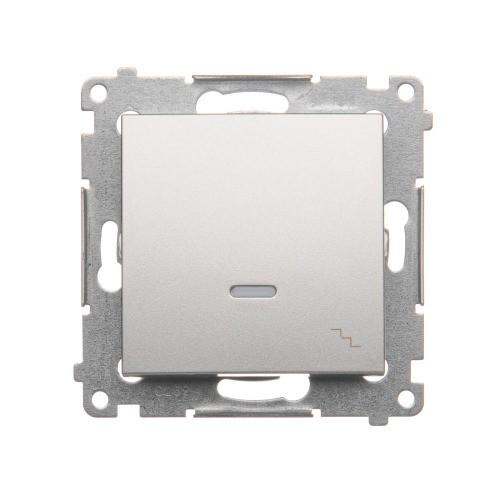 Łącznik schodowy z podświetleniem LED Simon 54 DW6L.01/43 Kontakt-Simon srebrny mat, metalizowany