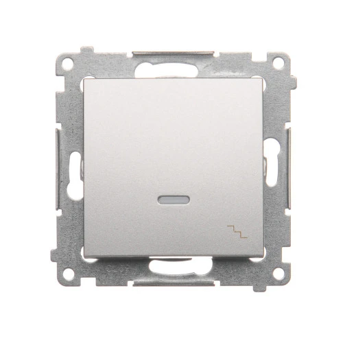 Łącznik schodowy z podświetleniem LED Simon 54 DW6L.01/43 Kontakt-Simon srebrny mat, metalizowany