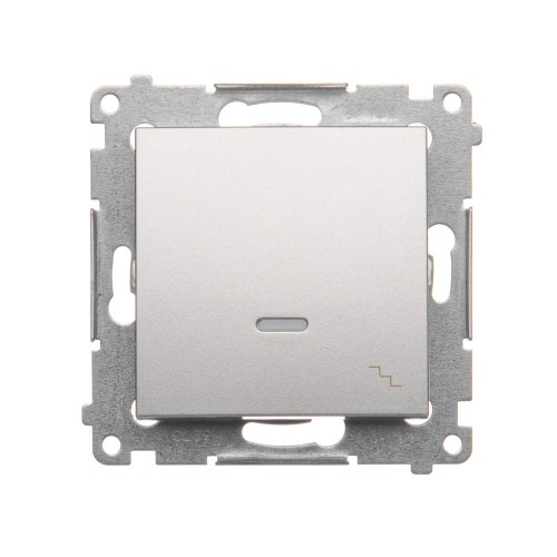 Łącznik schodowy z podświetleniem LED Simon 54 DW6L.01/43 Kontakt-Simon srebrny mat, metalizowany