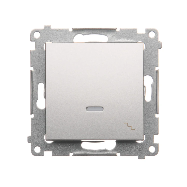 Łącznik schodowy z podświetleniem LED Simon 54 DW6L.01/43 Kontakt-Simon srebrny mat, metalizowany