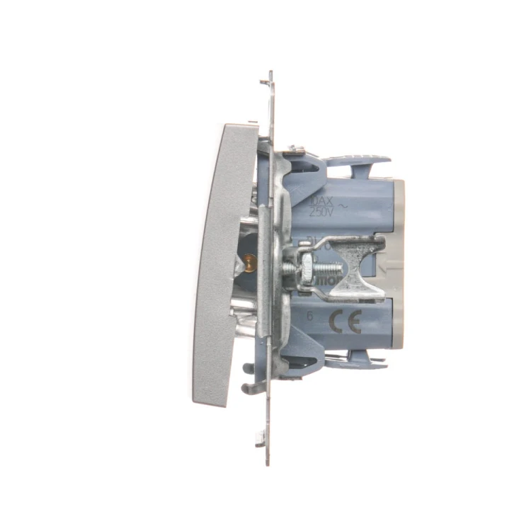Łącznik schodowy z podświetleniem LED Simon 54 DW6L.01/43 Kontakt-Simon srebrny mat, metalizowany