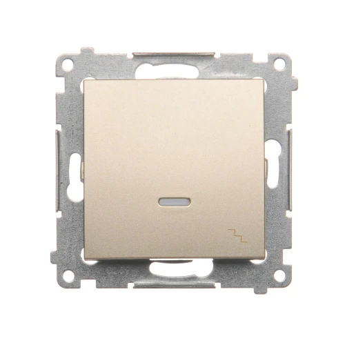 Łącznik schodowy z podświetleniem LED Simon 54 DW6L.01/44 Kontakt-Simon złoty mat, metalizowany