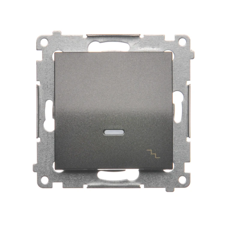 Łącznik schodowy z podświetleniem LED Simon 54 DW6L.01/48 Kontakt-Simon antracyt, metalizowany