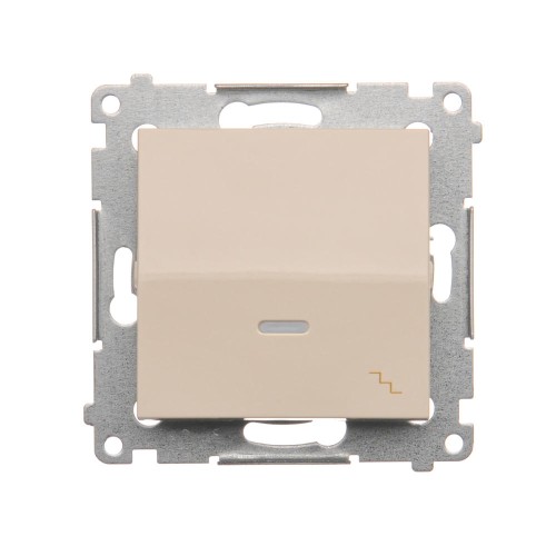 Łącznik schodowy z podświetleniem LED Simon 54 DW6AL.01/41 Kontakt-Simon kremowy