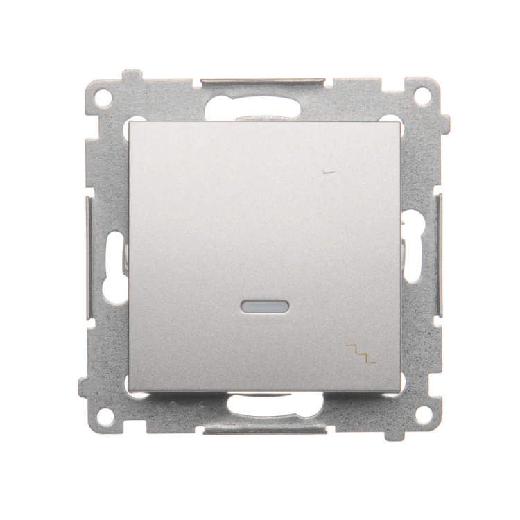 Łącznik schodowy z podświetleniem LED Simon 54 DW6AL.01/43 Kontakt-Simon srebrny mat, metalizowany