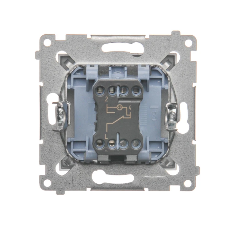 Łącznik schodowy z podświetleniem LED Simon 54 DW6AL.01/43 Kontakt-Simon srebrny mat, metalizowany