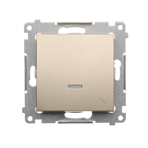 Łącznik schodowy z podświetleniem LED Simon 54 DW6AL.01/44 Kontakt-Simon złoty mat, metalizowany