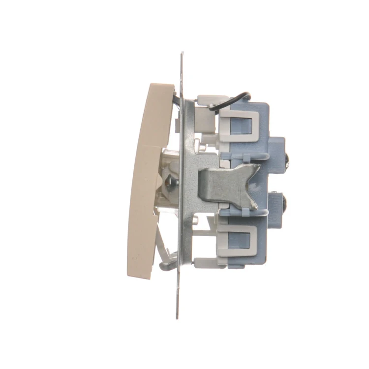 Łącznik schodowy podwójny z podświetleniem LED Simon 54 DW6/2L.01/41 Kontakt-Simon kremowy