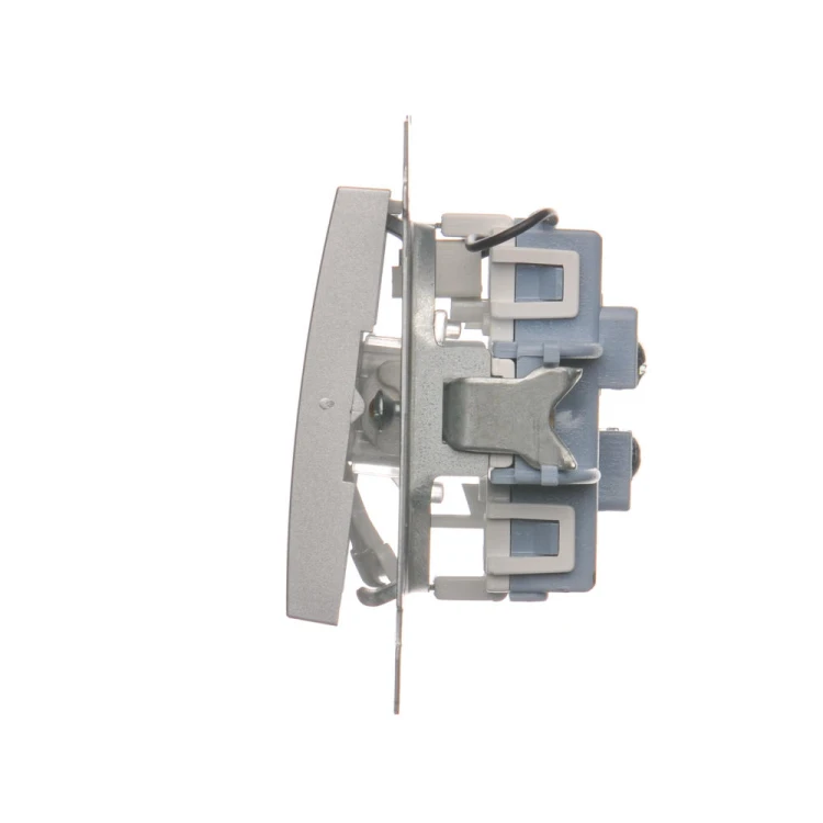 Łącznik schodowy podwójny z podświetleniem LED Simon 54 DW6/2L.01/43 Kontakt-Simon srebrny mat, metalizowany