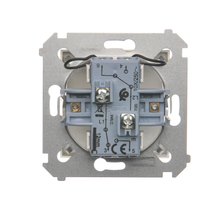 Łącznik schodowy podwójny z podświetleniem LED Simon 54 DW6/2L.01/44 Kontakt-Simon złoty mat, metalizowany