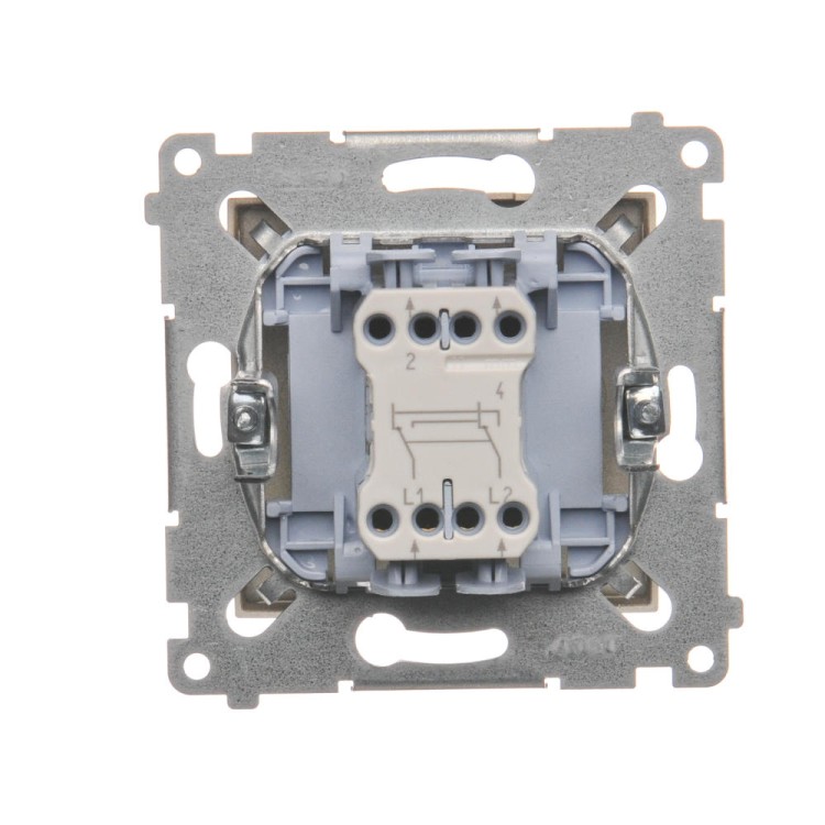 Łącznik krzyżowy Simon 54 DW7.01/44 Kontakt-Simon złoty mat, metalizowany