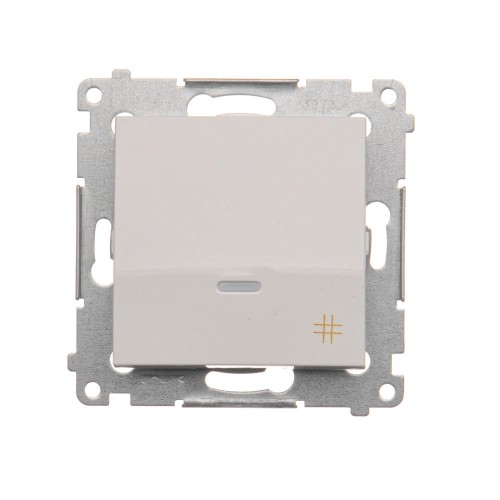 Łącznik krzyżowy z podświetleniem LED Simon 54 DW7L.01/11 Kontakt-Simon biały