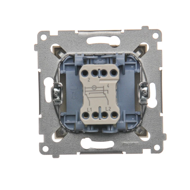 Łącznik krzyżowy z podświetleniem LED Simon 54 DW7L.01/44 Kontakt-Simon złoty mat, metalizowany