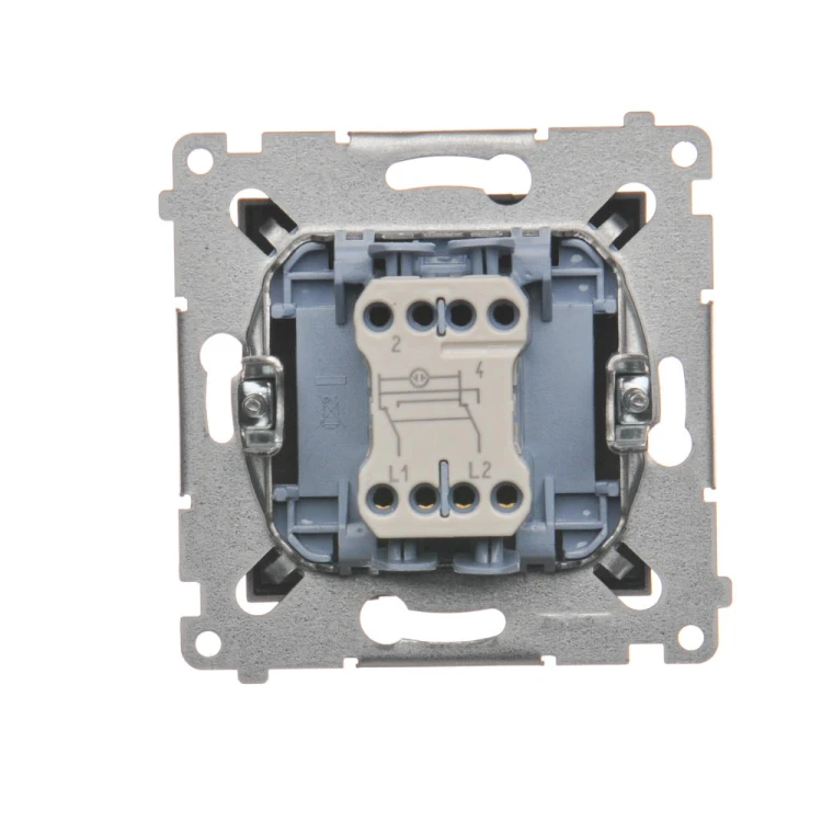 Łącznik krzyżowy z podświetleniem LED Simon 54 DW7L.01/48 Kontakt-Simon antracyt, metalizowany