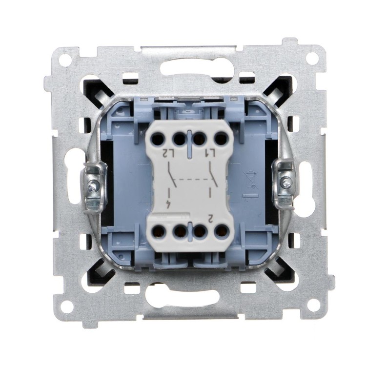 Łącznik dwubiegunowy Simon 54 DW2.01/48 Kontakt-Simon antracyt, metalizowany