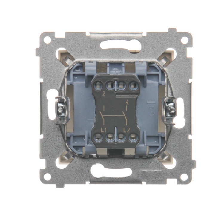 Łącznik dwubiegunowy Simon 54 DW2A.01/41 Kontakt-Simon kremowy