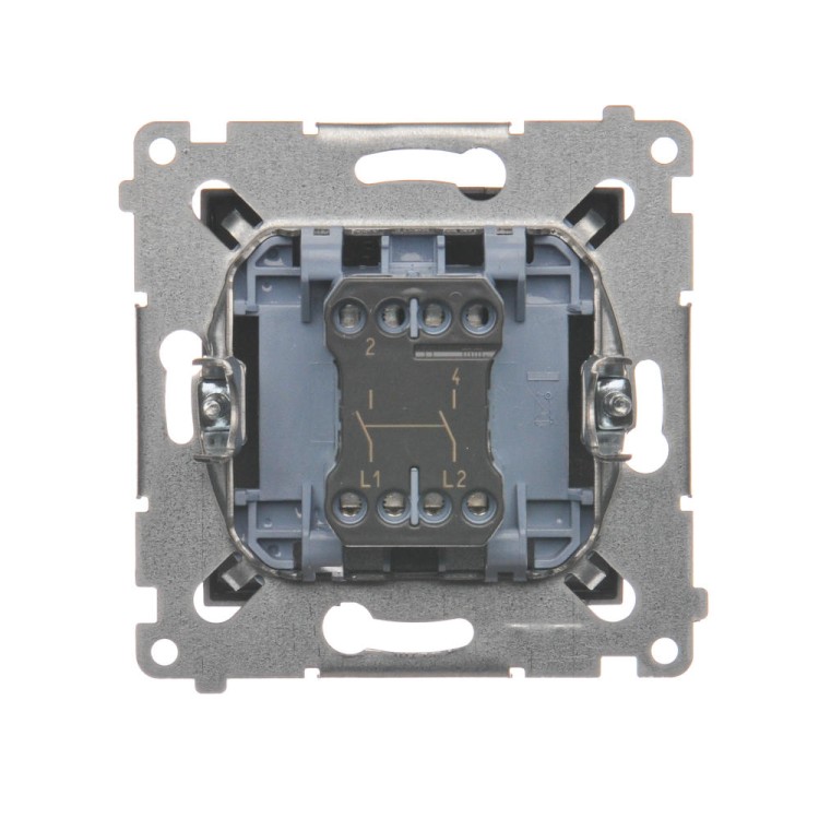 Łącznik dwubiegunowy Simon 54 DW2A.01/48 Kontakt-Simon antracyt, metalizowany