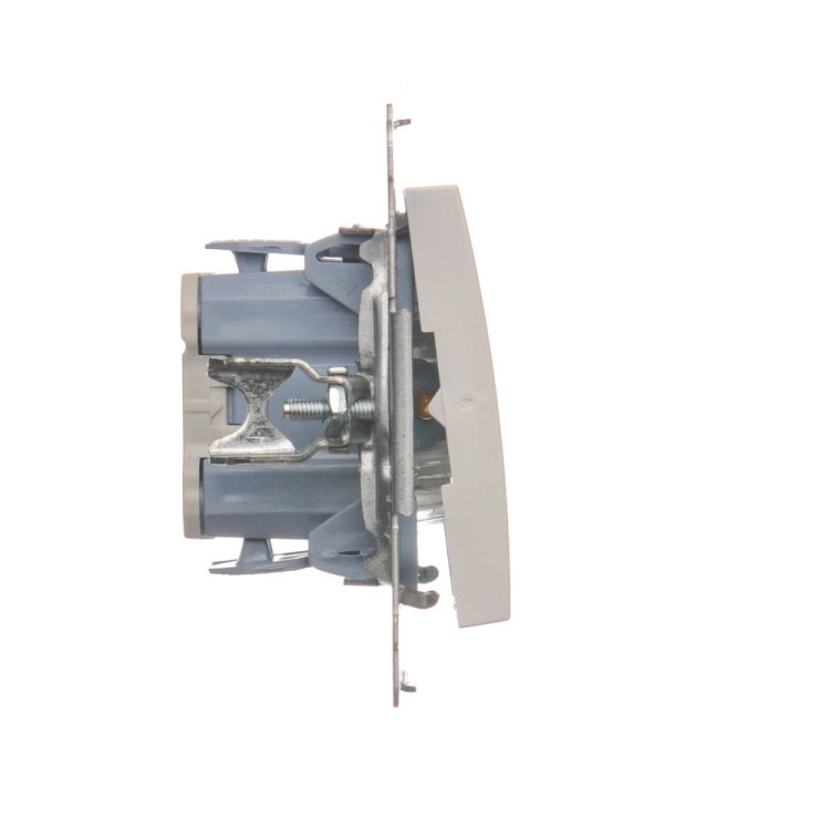 Łącznik dwubiegunowy z podświetleniem LED Simon 54 DW2L.01/11 Kontakt-Simon biały