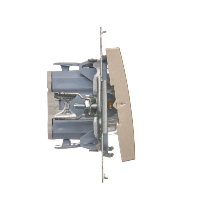 Łącznik dwubiegunowy z podświetleniem LED Simon 54 DW2L.01/44 Kontakt-Simon złoty mat, metalizowany