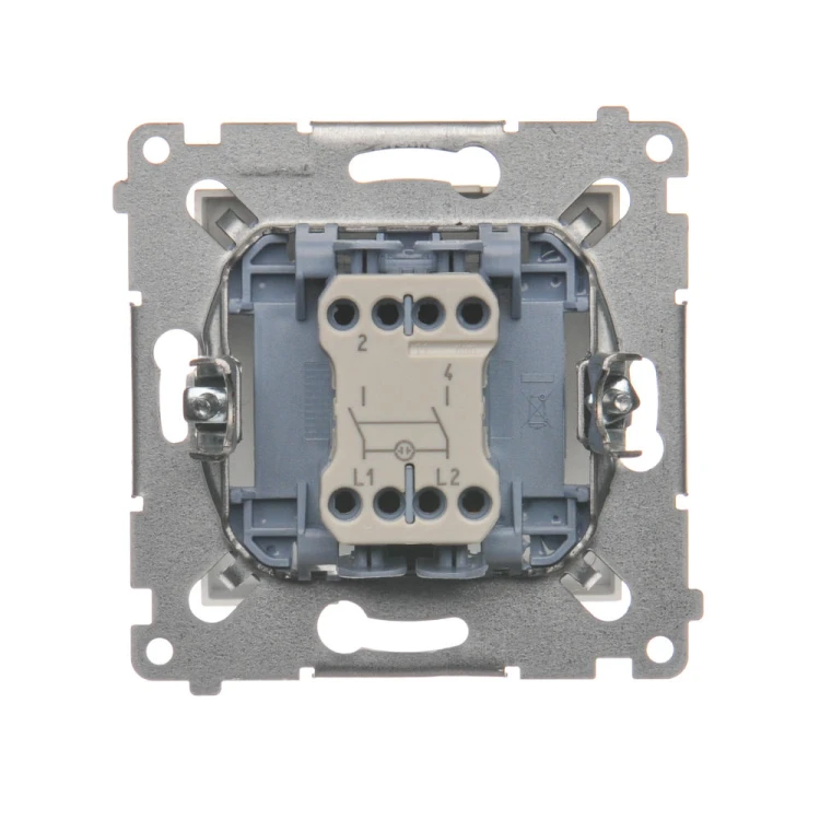 Łącznik dwubiegunowy z podświetleniem LED Simon 54 DW2L.01/44 Kontakt-Simon złoty mat, metalizowany