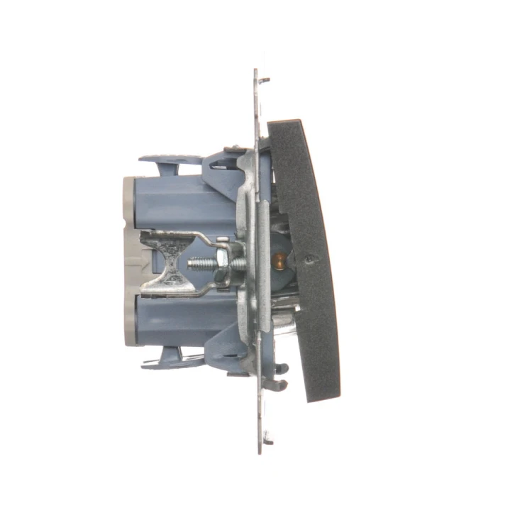 Łącznik dwubiegunowy z podświetleniem LED Simon 54 DW2L.01/48 Kontakt-Simon antracyt, metalizowany