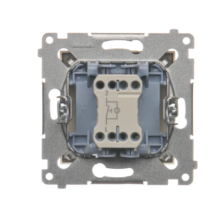 Przycisk "dzwonek" z podświetleniem LED Simon 54 DD1L.01/44 Kontakt-Simon złoty mat, metalizowany