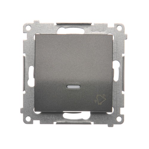 Przycisk "dzwonek" z podświetleniem LED Simon 54 DD1L.01/48 Kontakt-Simon antracyt, metalizowany