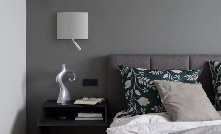 Lampa ścienna kinkiet Loft BORDE I BLACK GOLD 8045 NOWODVORSKI Lighting E27 nowoczesna oświetleniowa ścienna z włącznikiem Industrialna abażur tkanina czarno-złota czarna złota idealna do hotelu sypialni Inspiracje Premium