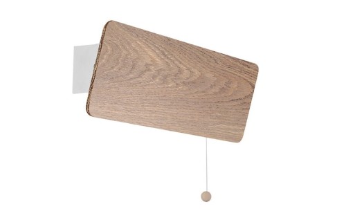 Lampa ścienna kinkiet regulowana Loft OSLO 30 OAK 9700 NOWODVORSKI Lighting E14 nowoczesna oświetleniowa z włącznikiem drewniana drewno dąb metal biały biała Inspiracje Premium