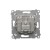 Gniazdo antenowe R-TV-DATA Simon 54 DAD.01/43 Kontakt-Simon srebrny mat, metalizowany