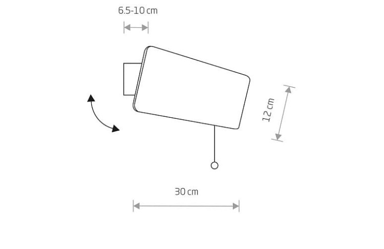 Lampa ścienna kinkiet regulowana Loft OSLO 30 OAK 9700 NOWODVORSKI Lighting E14 nowoczesna oświetleniowa z włącznikiem drewniana drewno dąb metal biały biała Inspiracje Premium