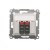 Gniazdo głośnikowe 2-krotne z polem opisowym Simon 54 DGL32.01/11 Kontakt-Simon biały