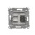 Gniazdo HDMI pojedyncze Simon 54 DGHDMI.01/43 Kontakt-Simon srebrny mat, metalizowany