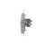 Gniazdo komputerowe RJ45 kategoria 5e + telefoniczne RJ12 Simon 54 D5T.01/43 Kontakt-Simon srebrny mat, metalizowany
