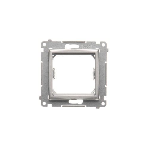 Adapter (przejściówka) na osprzęt standardu 45×45 mm Simon 54 DA45.01/43 Kontakt-Simon srebrny mat, metalizowany