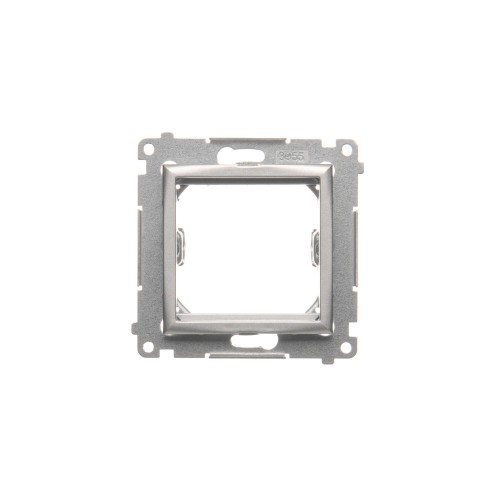 Adapter (przejściówka) na osprzęt standardu 45×45 mm Simon 54 DA45.01/43 Kontakt-Simon srebrny mat, metalizowany