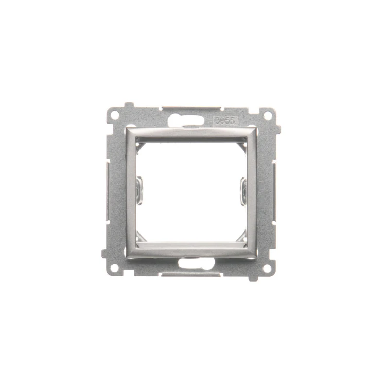 Adapter (przejściówka) na osprzęt standardu 45×45 mm Simon 54 DA45.01/43 Kontakt-Simon srebrny mat, metalizowany