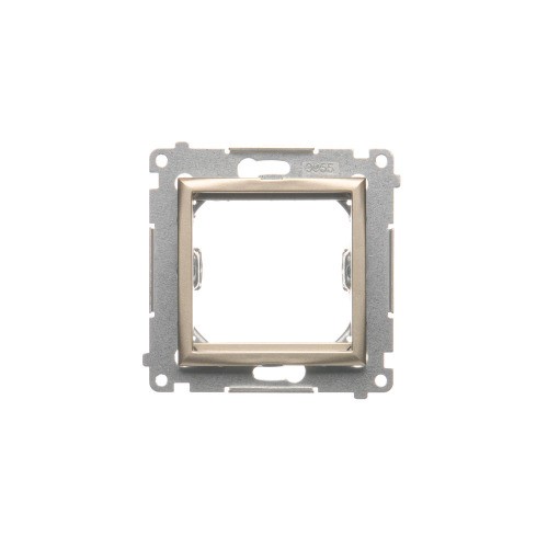Adapter (przejściówka) na osprzęt standardu 45×45 mm Simon 54 DA45.01/44 Kontakt-Simon złoty mat, metalizowany