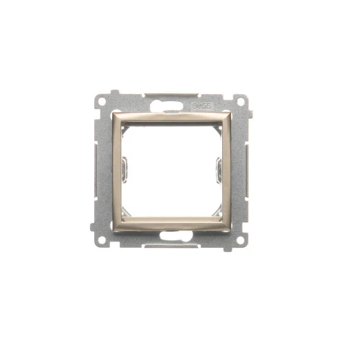 Adapter (przejściówka) na osprzęt standardu 45×45 mm Simon 54 DA45.01/44 Kontakt-Simon złoty mat, metalizowany