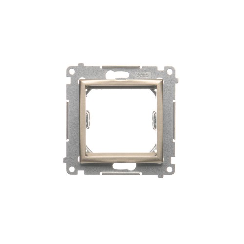 Adapter (przejściówka) na osprzęt standardu 45×45 mm Simon 54 DA45.01/44 Kontakt-Simon złoty mat, metalizowany