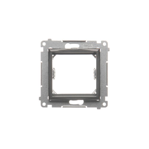 Adapter (przejściówka) na osprzęt standardu 45×45 mm Simon 54 DA45.01/48 Kontakt-Simon antracyt, metalizowany