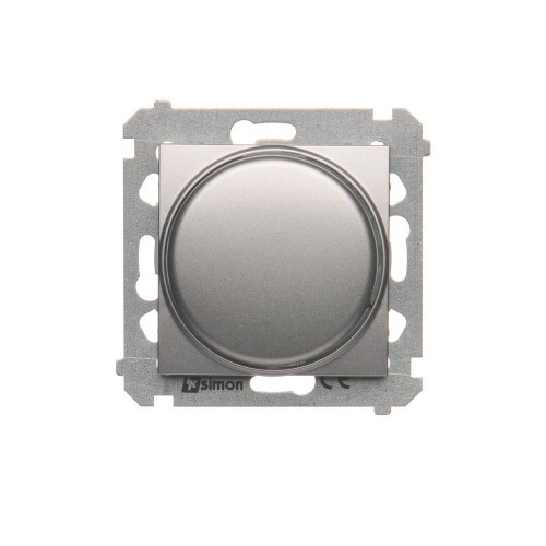 Ściemniacz naciskowo-obrotowy Simon 54 DS9T.01/43 Kontakt-Simon srebrny mat, metalizowany
