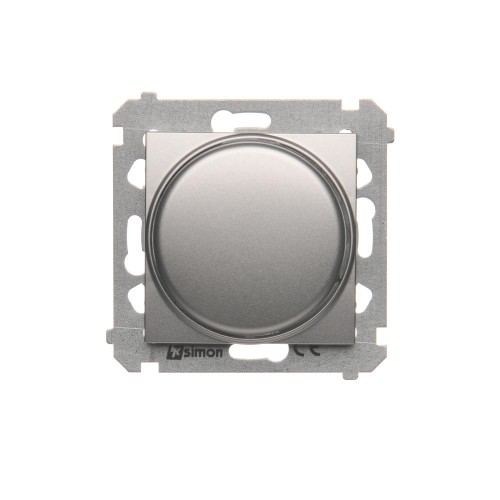 Ściemniacz naciskowo-obrotowy Simon 54 DS9T.01/43 Kontakt-Simon srebrny mat, metalizowany