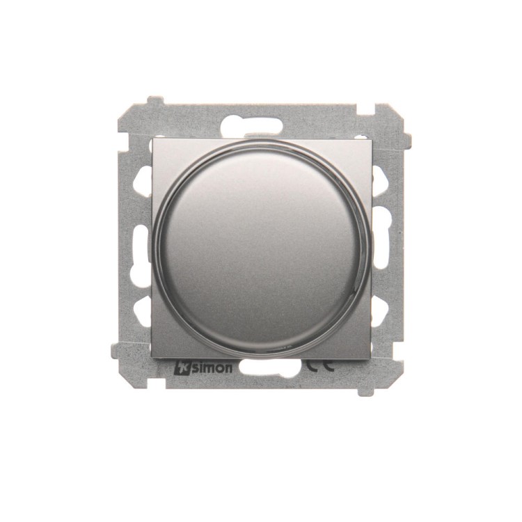 Ściemniacz naciskowo-obrotowy Simon 54 DS9T.01/43 Kontakt-Simon srebrny mat, metalizowany