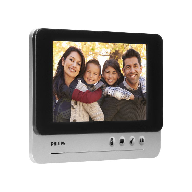 Zestaw wideodomofonowy 7" komplet WelcomeEye Comfort 531119 Philips DES 9500 VDP/29 wideodomofon LCD dzwonek przewodowy bezsłuchawkowy sterowanie furtką i bramą