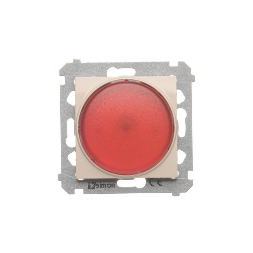 Sygnalizator świetlny LED - światło czerwone Simon 54 DSS2.01/41 Kontakt-Simon kremowy