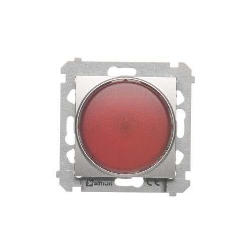 Sygnalizator świetlny LED - światło czerwone Simon 54 DSS2.01/43 Kontakt-Simon srebrny mat, metalizowany