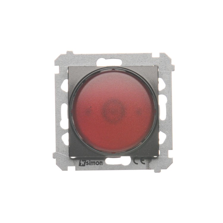 Sygnalizator świetlny LED - światło czerwone Simon 54 DSS2.01/48 Kontakt-Simon antracyt, metalizowany