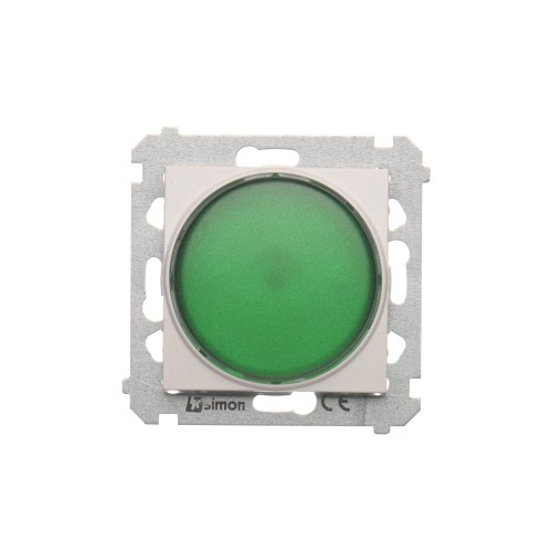 Sygnalizator świetlny LED - światło zielone Simon 54 DSS3.01/11 Kontakt-Simon biały
